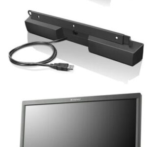 Lenovo USB Soundbar Czarny 2.0 kan. 2,5 W