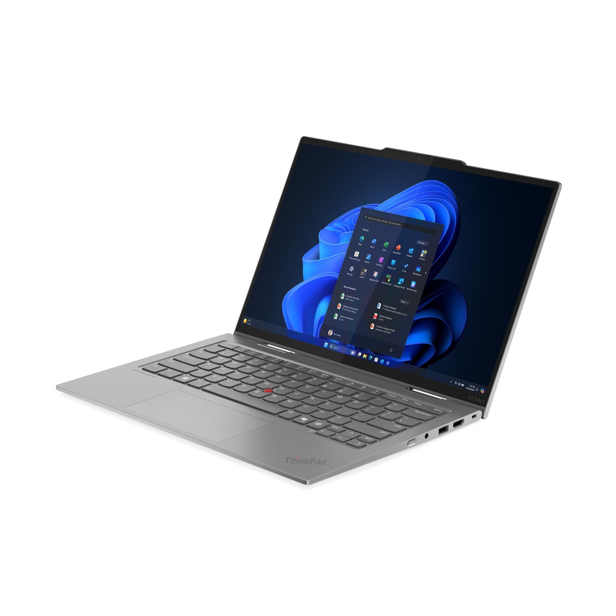 Lenovo ThinkPad X1 2-w-1 G10, Intel® Core™ Ultra 7 265U vPro®, 14" 2.8K Dotykowy, W11P64 ROM/ENG, 64.0GB, 1x2TB SSD, EM160R-GL 4G, Intel®BE201vPro, 3 Ogniwa Li- - obrazek 3