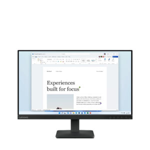 Lenovo L24-4e monitor komputerowy 60,5 cm (23.8") 1920 x 1080 px Full HD LCD Czarny